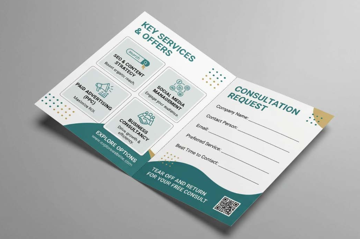Colour Created Folded Leaflet Printing 2