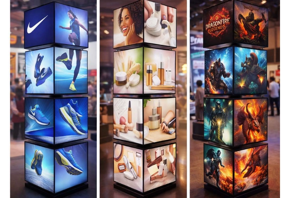 Rotating Cubes at Colour Create